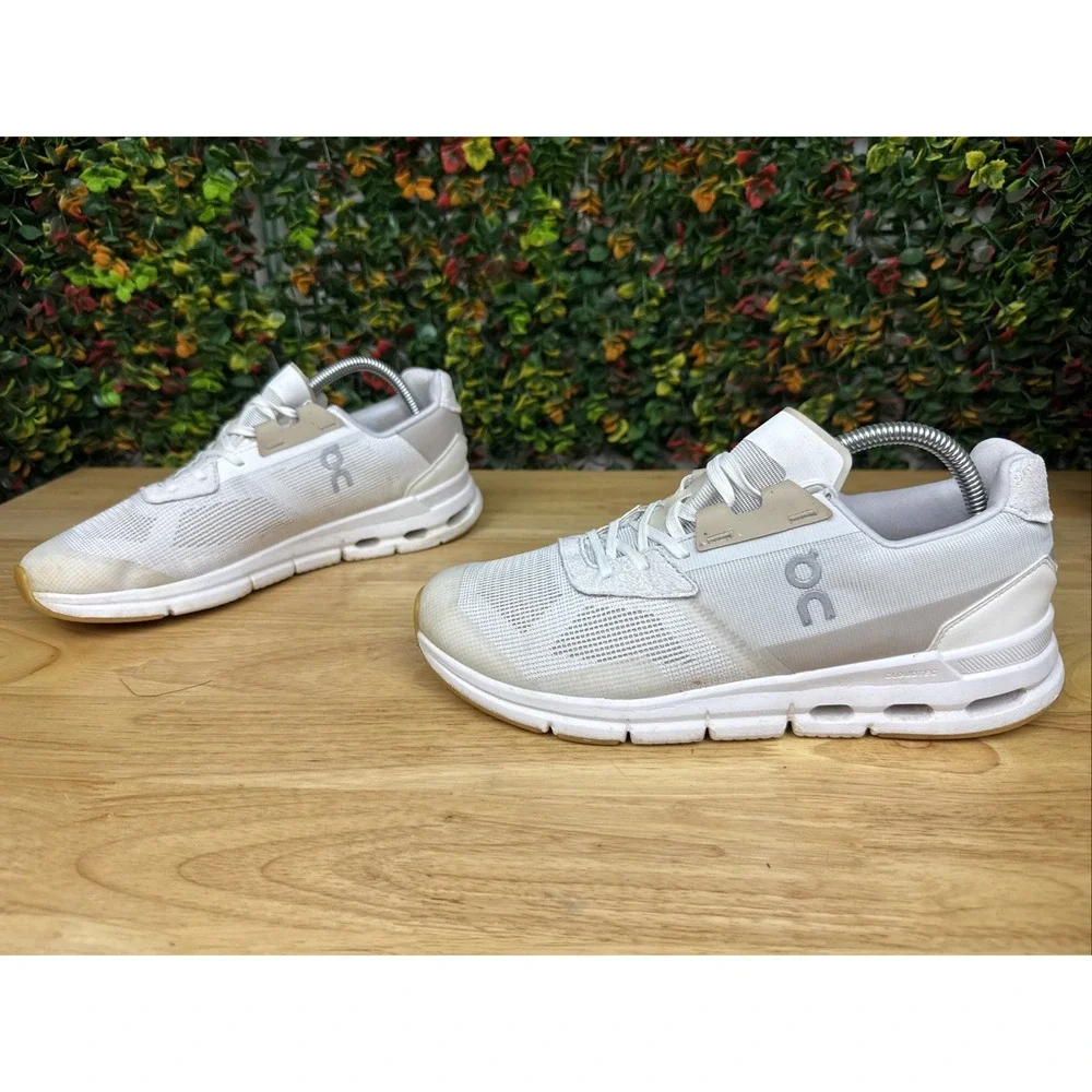 On Cloudrift Athletic Walking Running Shoes‎ Sneakers Womens 9.5 White Beige GUC